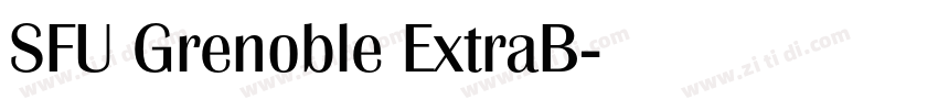 SFU Grenoble ExtraB字体转换